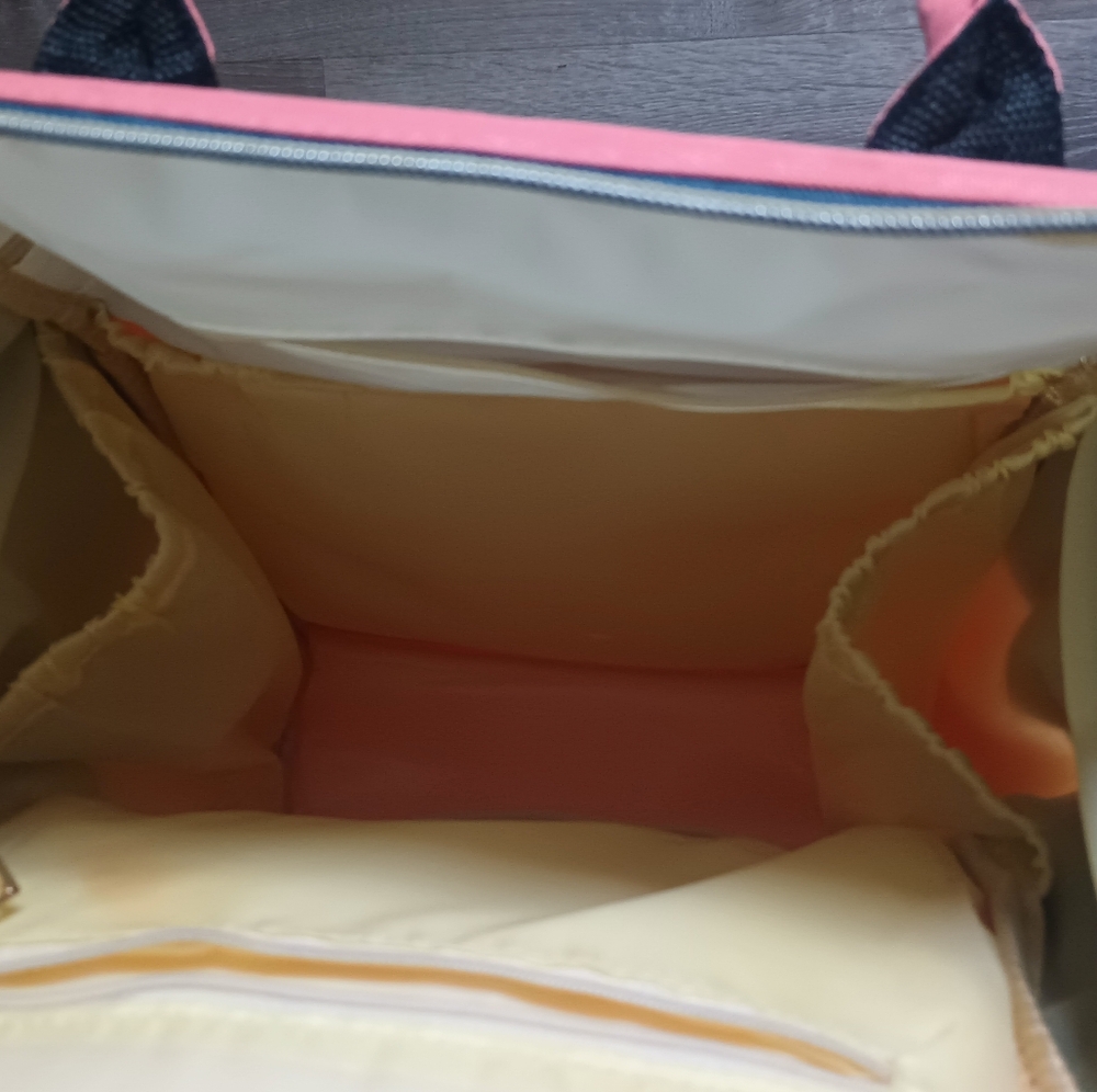 Zounich Multipocket Diaper Bag (Orange/Grey) A- - Picture 2 of 11